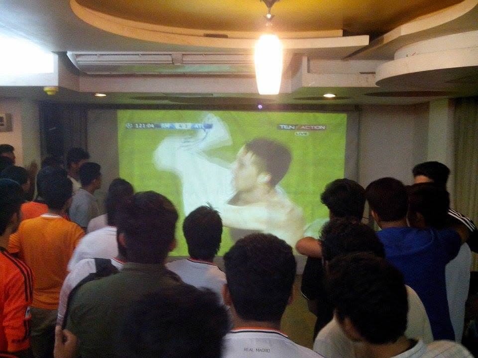 PMBD members watching the 2014 Champions League final live screening, Real Madrid 4-1 Atlético Madrid in extra time, La Décima
